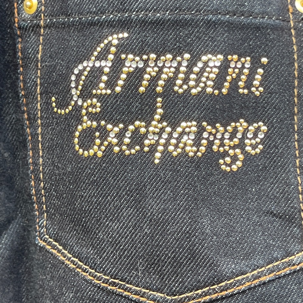 A/X Armani Exchange size 2 Denim zip up short sleeved dress. Like new!